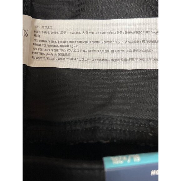 NEW! Hollister Super Skinny High Rise Black Distressed Jeans Women's Size 6 Long - Picture 10 of 11